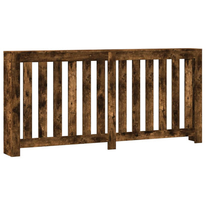vidaXL Radiator Cover Smoked Oak 175 x 20 x 82 cm Engineered Wood 2