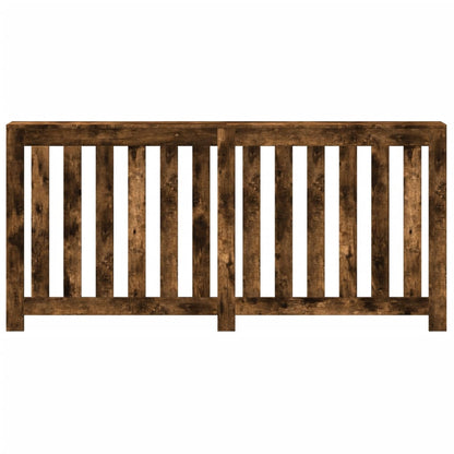 vidaXL Radiator Cover Smoked Oak 175 x 20 x 82 cm Engineered Wood 3