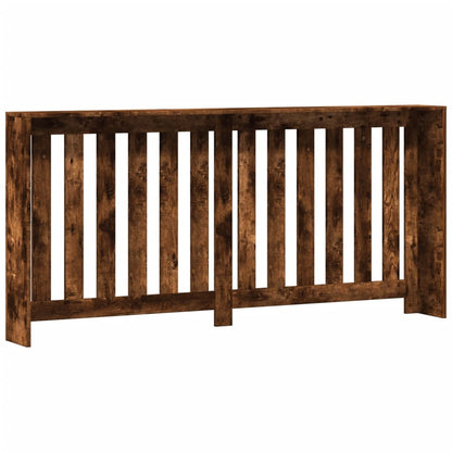 vidaXL Radiator Cover Smoked Oak 175 x 20 x 82 cm Engineered Wood 4