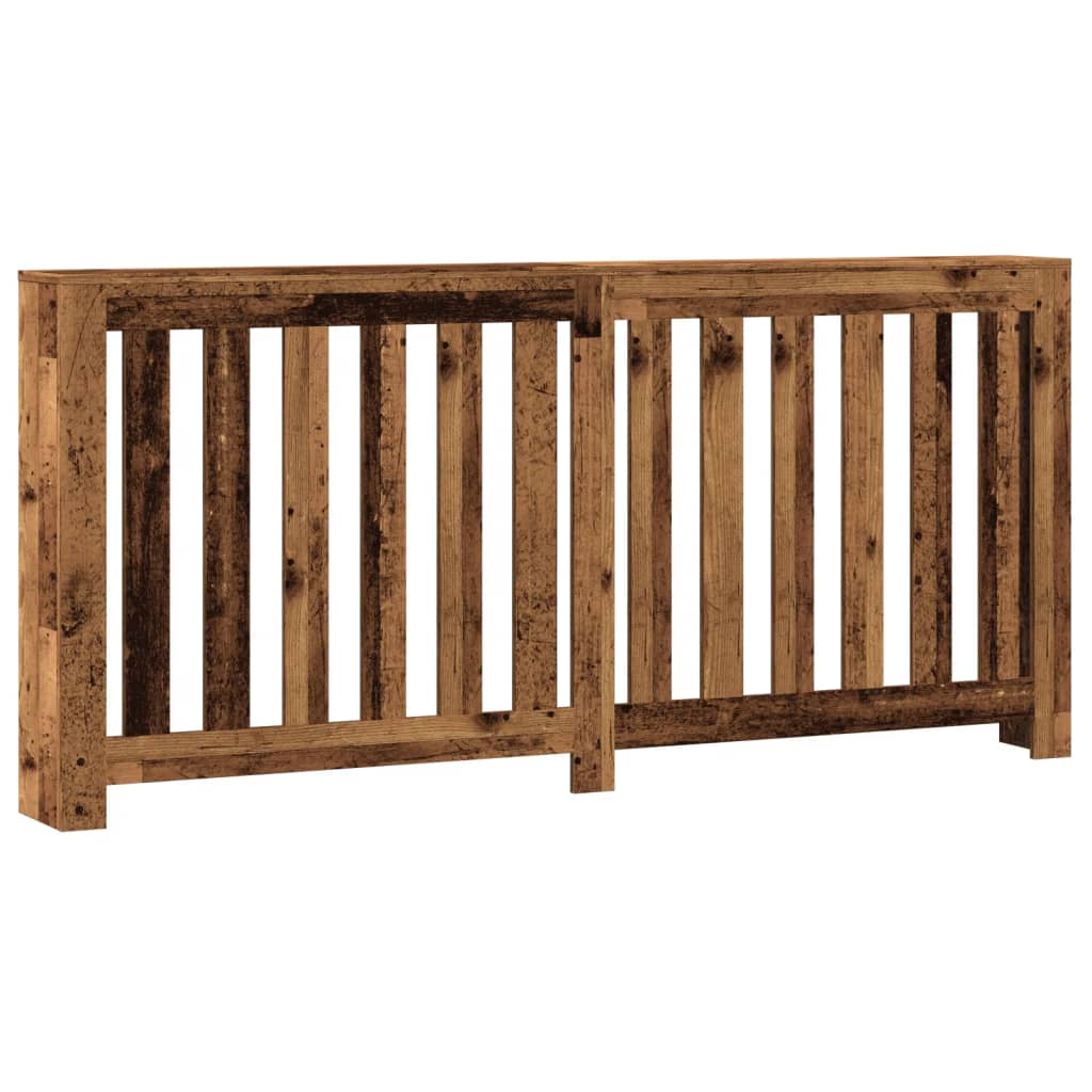 vidaXL Radiator Cover Old Wood 175 x 20 x 82 cm Engineered Wood 2
