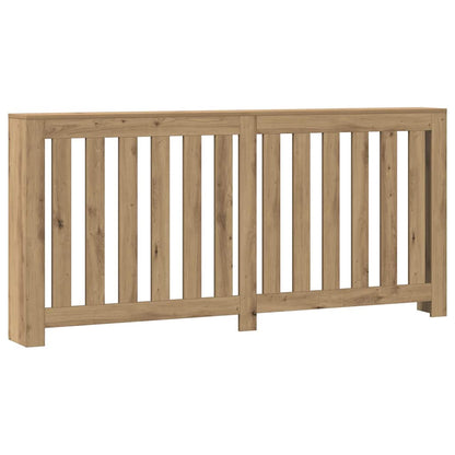 vidaXL Radiator Cover Oak 175 x 20 x 82 cm Engineered Wood 2
