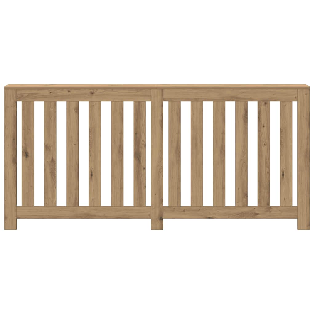 vidaXL Radiator Cover Oak 175 x 20 x 82 cm Engineered Wood 3