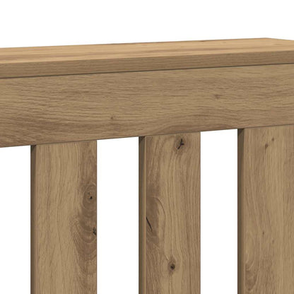 vidaXL Radiator Cover Oak 175 x 20 x 82 cm Engineered Wood 6