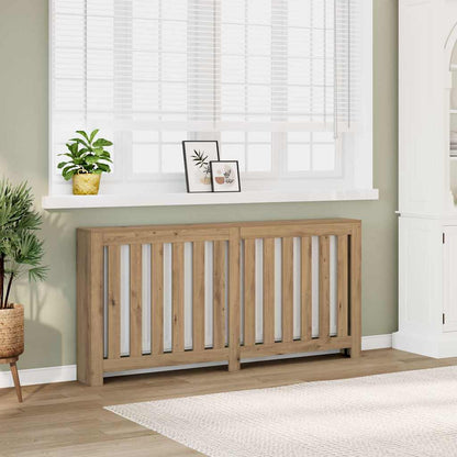 vidaXL Radiator Cover Oak 175 x 20 x 82 cm Engineered Wood 1