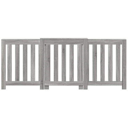 vidaXL Radiator Cover Grey Sonoma 205 x 21.5 x 83.5 cm Engineered Wood 3