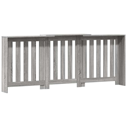 vidaXL Radiator Cover Grey Sonoma 205 x 21.5 x 83.5 cm Engineered Wood 4