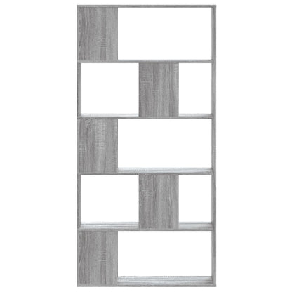 vidaXL Bookcase 5-Tier Grey Sonoma 80,5x23,5x162,5 cm Engineered Wood 2