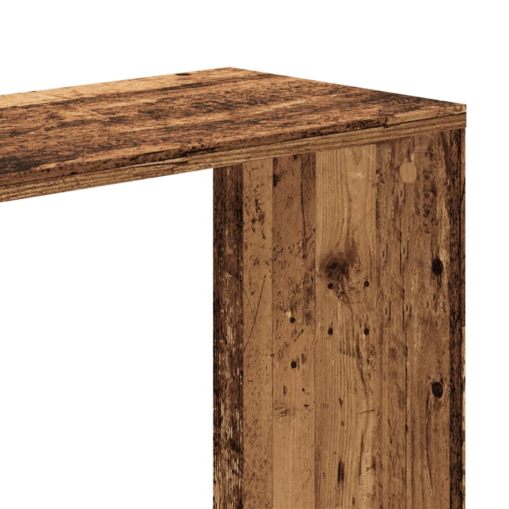 vidaXL Bookcase 5-Tier Old Wood 80,5x23,5x162,5 cm Engineered Wood 6