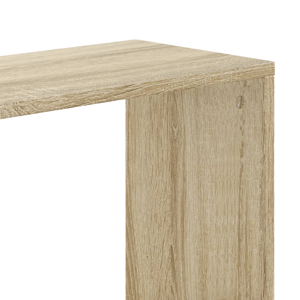 vidaXL Bookcase 5-Tier Sonoma Oak 45x23,5x162,5 cm Engineered Wood 6