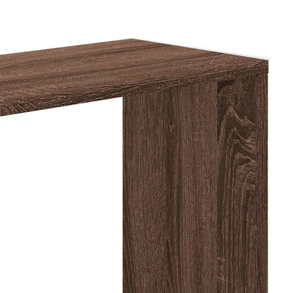 vidaXL Bookcase 5-Tier Brown Oak 45x23,5x162,5 cm Engineered Wood 6