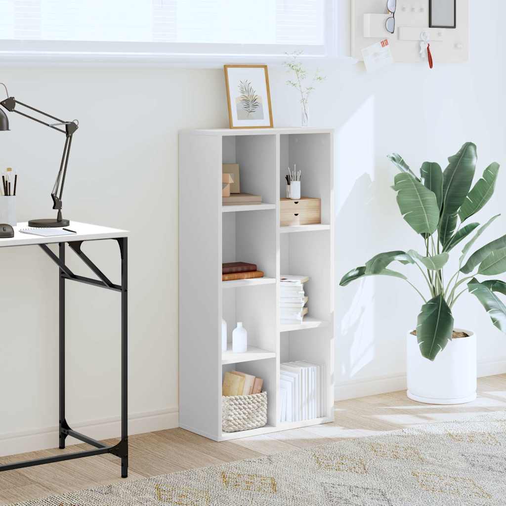 vidaXL Bookcase White 50x25x105 cm Engineered Wood 3