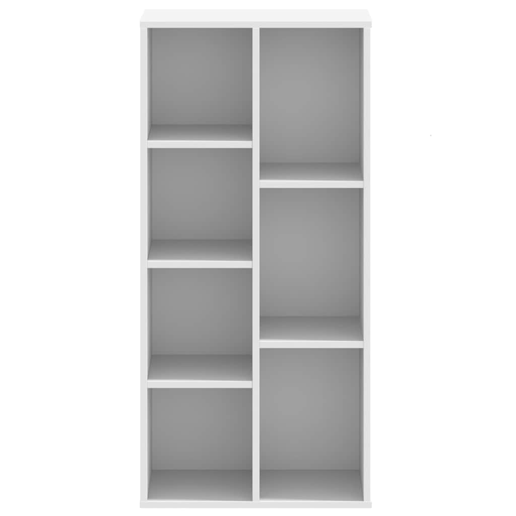 vidaXL Bookcase White 50x25x105 cm Engineered Wood 4