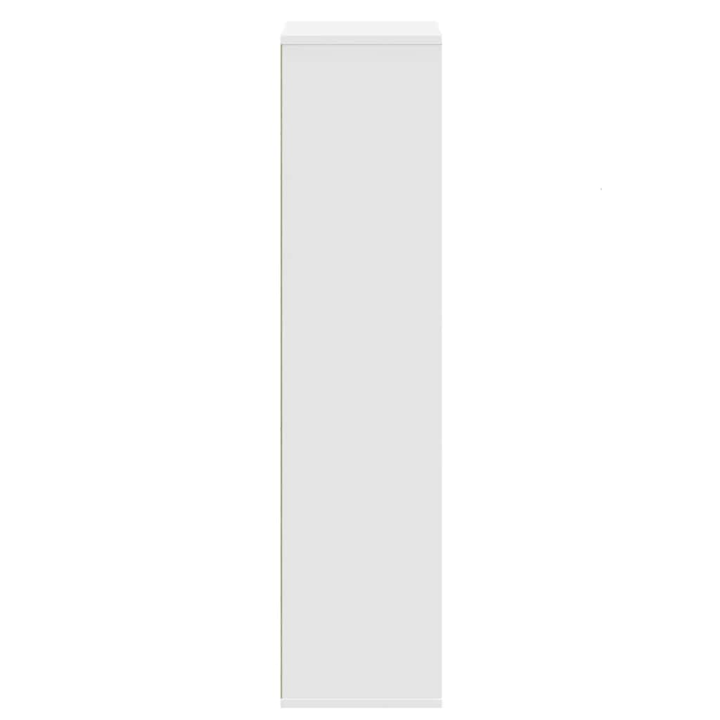 vidaXL Bookcase White 50x25x105 cm Engineered Wood 5
