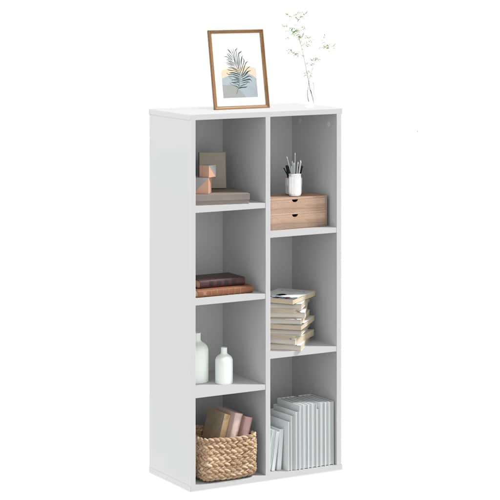 vidaXL Bookcase White 50x25x105 cm Engineered Wood 1