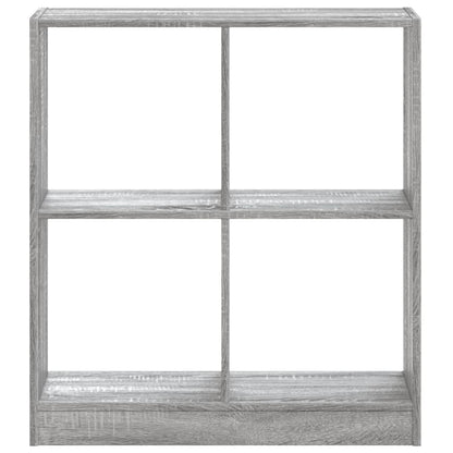 vidaXL Bookcase Grey Sonoma 68.5x32x75 cm Engineered Wood 4