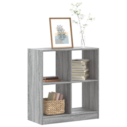 vidaXL Bookcase Grey Sonoma 68.5x32x75 cm Engineered Wood 1