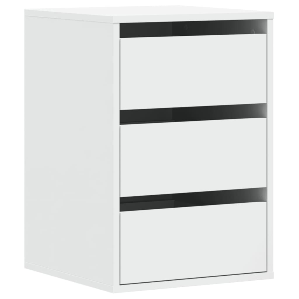 vidaXL Corner Chest of Drawers White 40x41x58 cm Engineered Wood 2