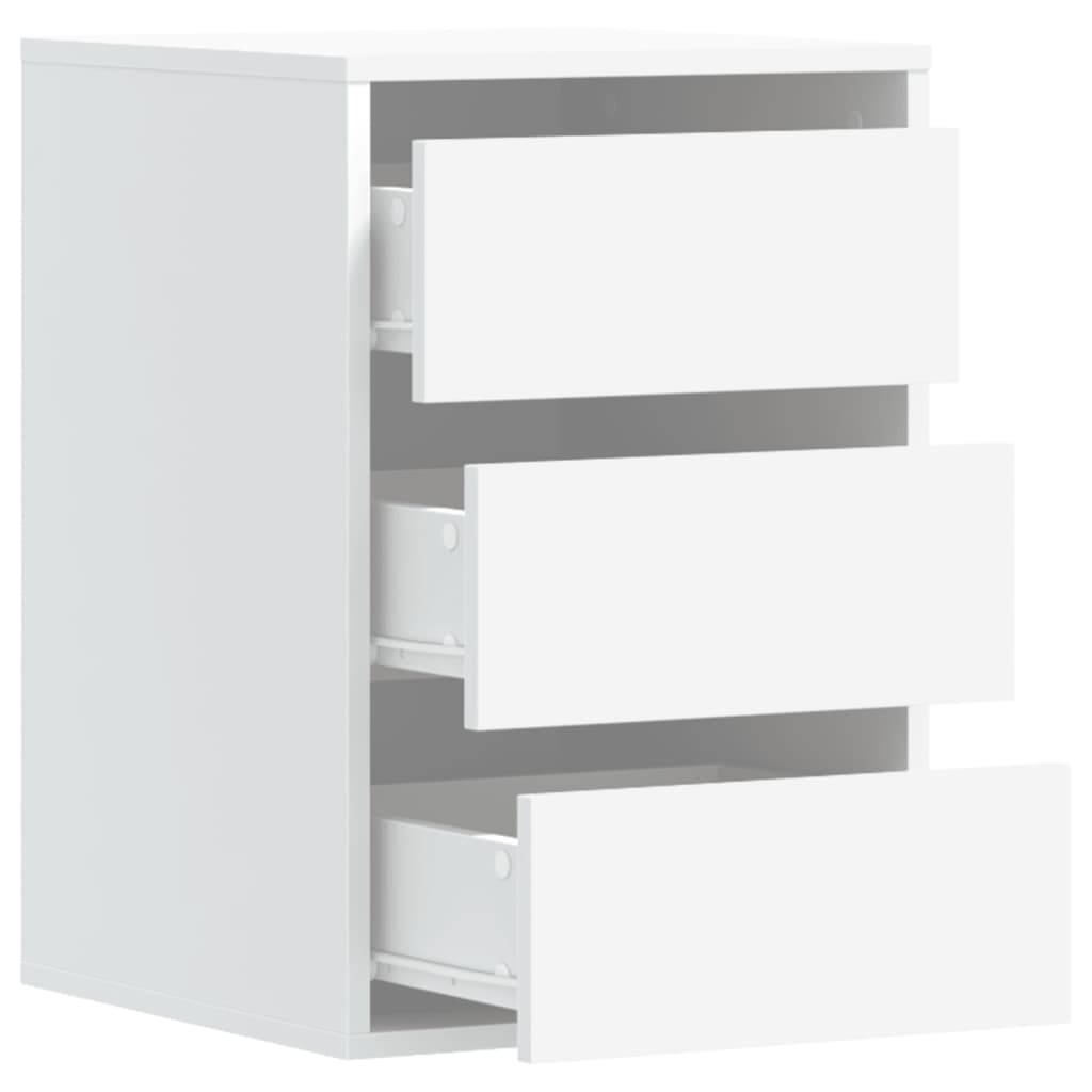 vidaXL Corner Chest of Drawers White 40x41x58 cm Engineered Wood 5