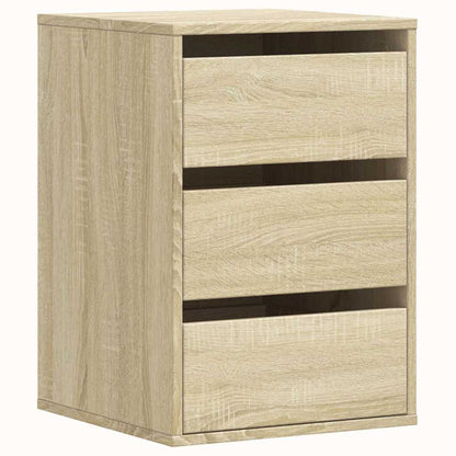 vidaXL Corner Chest of Drawers Sonoma Oak 40x41x58 cm Engineered Wood 2