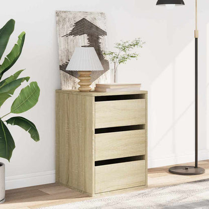 vidaXL Corner Chest of Drawers Sonoma Oak 40x41x58 cm Engineered Wood 3