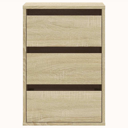 vidaXL Corner Chest of Drawers Sonoma Oak 40x41x58 cm Engineered Wood 4
