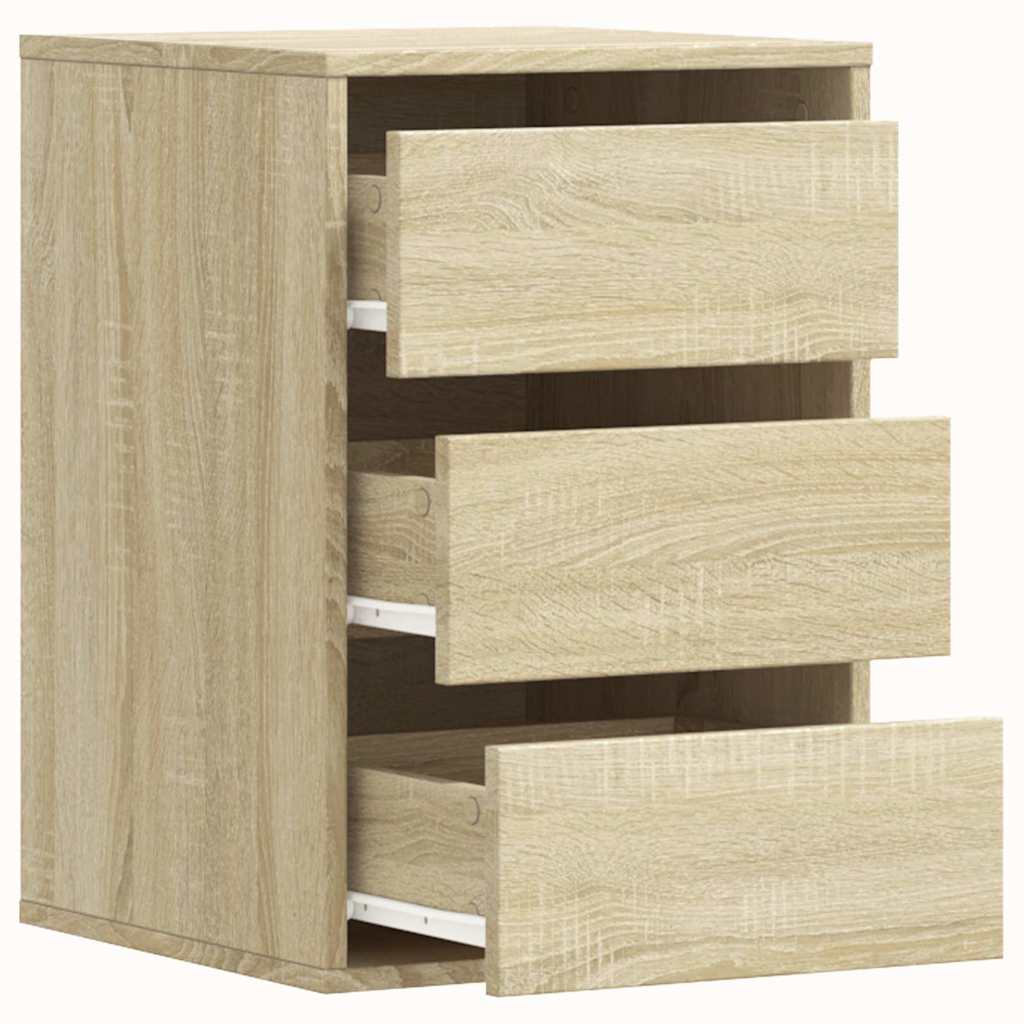vidaXL Corner Chest of Drawers Sonoma Oak 40x41x58 cm Engineered Wood 5