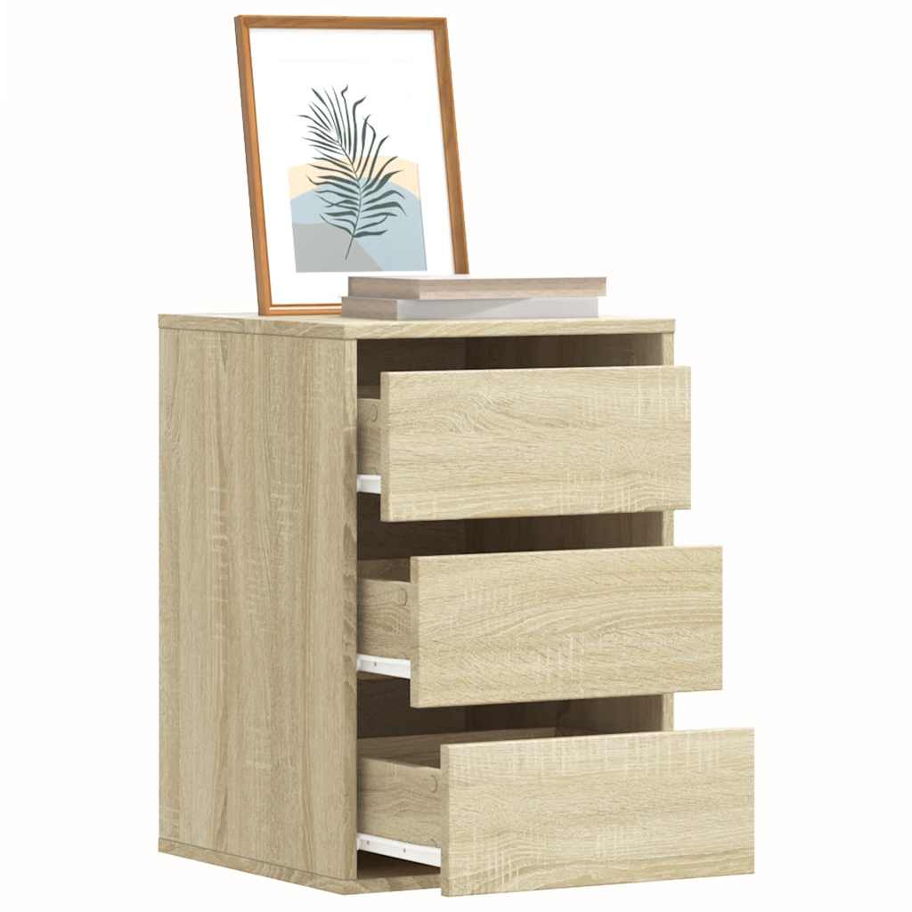 vidaXL Corner Chest of Drawers Sonoma Oak 40x41x58 cm Engineered Wood 1