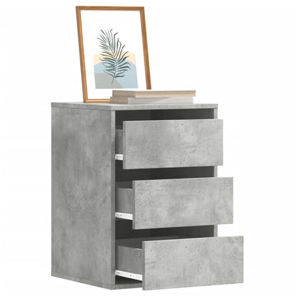 vidaXL Corner Chest of Drawers Concrete Grey 40x41x58 cm Engineered Wood 1