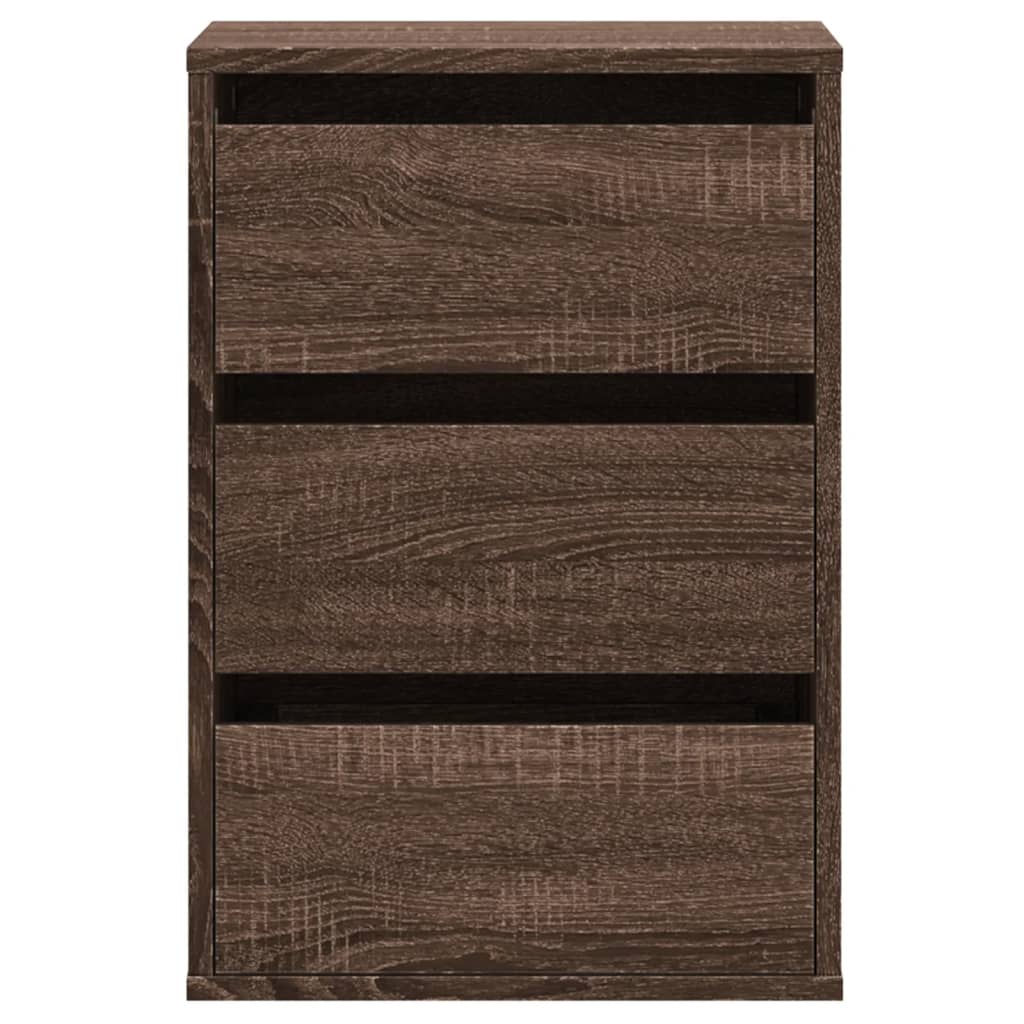 vidaXL Corner Chest of Drawers Brown Oak 40x41x58 cm Engineered Wood 4