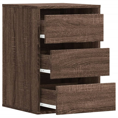 vidaXL Corner Chest of Drawers Brown Oak 40x41x58 cm Engineered Wood 5