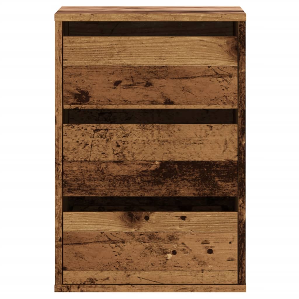 vidaXL Corner Chest of Drawers Old Wood 40x41x58 cm Engineered Wood 4