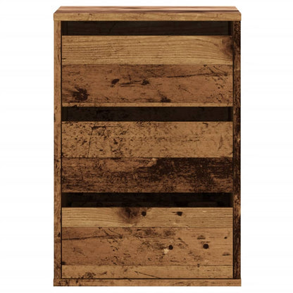 vidaXL Corner Chest of Drawers Old Wood 40x41x58 cm Engineered Wood 4