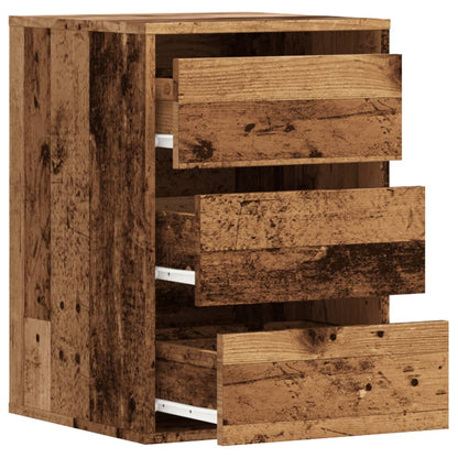 vidaXL Corner Chest of Drawers Old Wood 40x41x58 cm Engineered Wood 5
