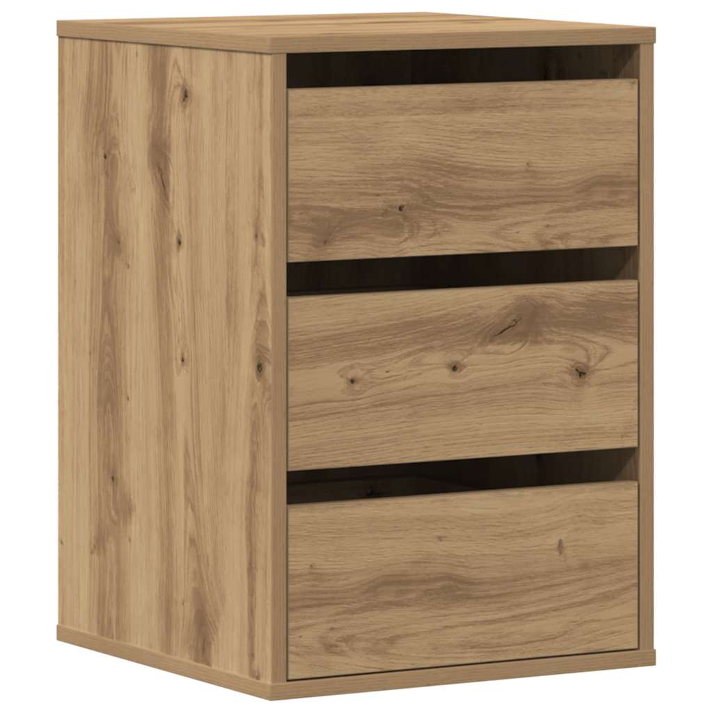 vidaXL Corner Chest of Drawers Artisian Oak 40x41x58 cm Engineered Wood 2