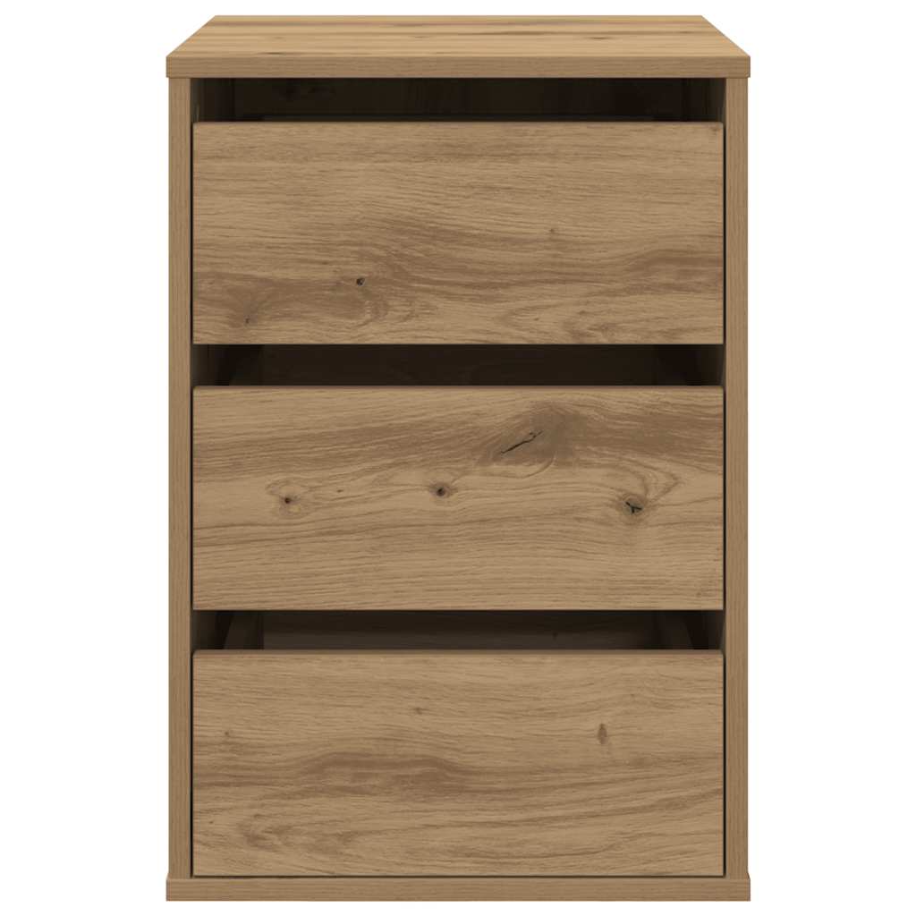 vidaXL Corner Chest of Drawers Artisian Oak 40x41x58 cm Engineered Wood 4