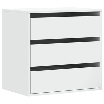vidaXL Corner Chest of Drawers White 60x41x58 cm Engineered Wood 2