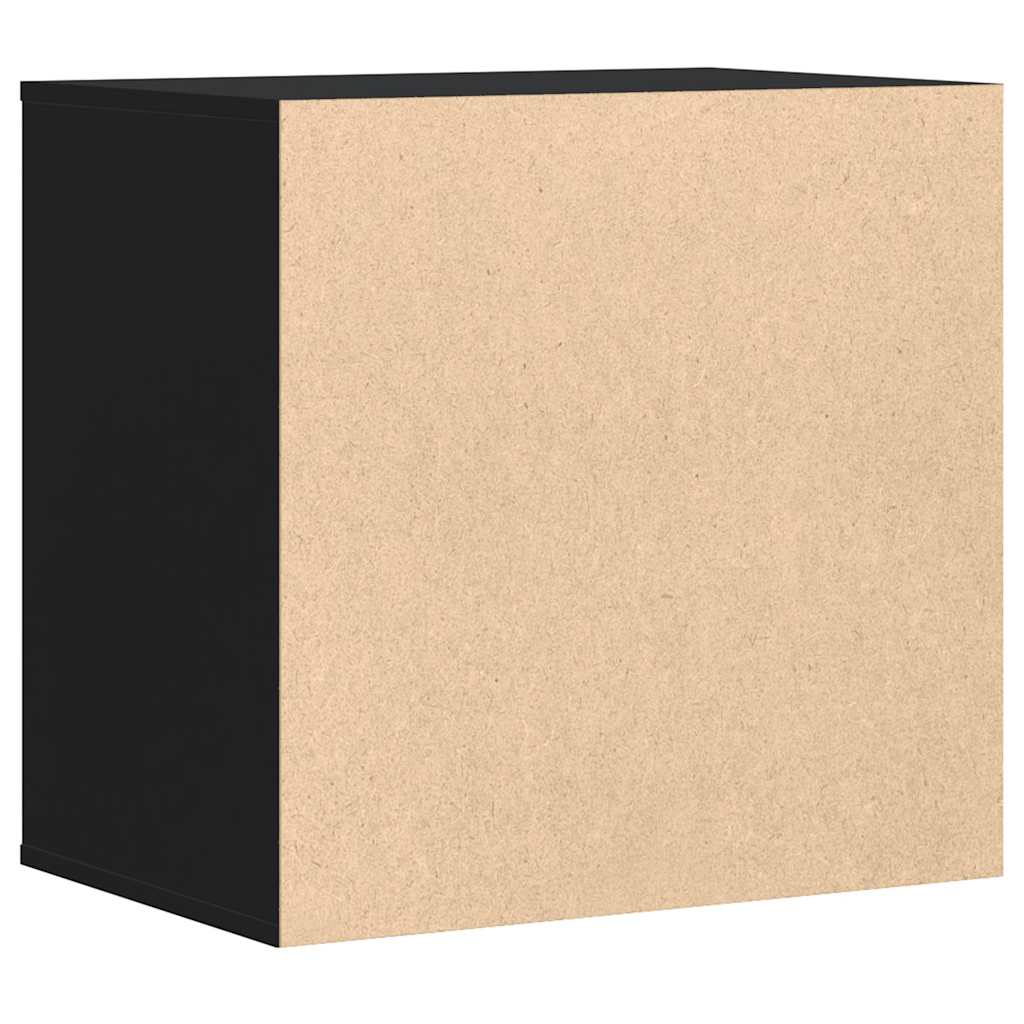 vidaXL Corner Chest of Drawers Black 60x41x58 cm Engineered Wood 6
