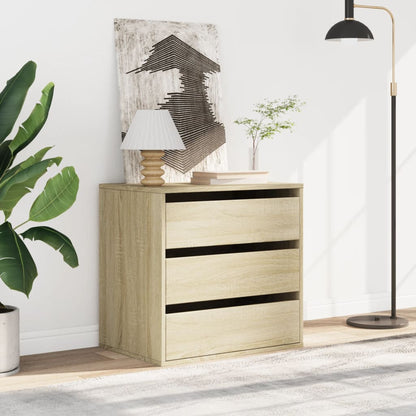 vidaXL Corner Chest of Drawers Sonoma Oak 60x41x58 cm Engineered Wood 3