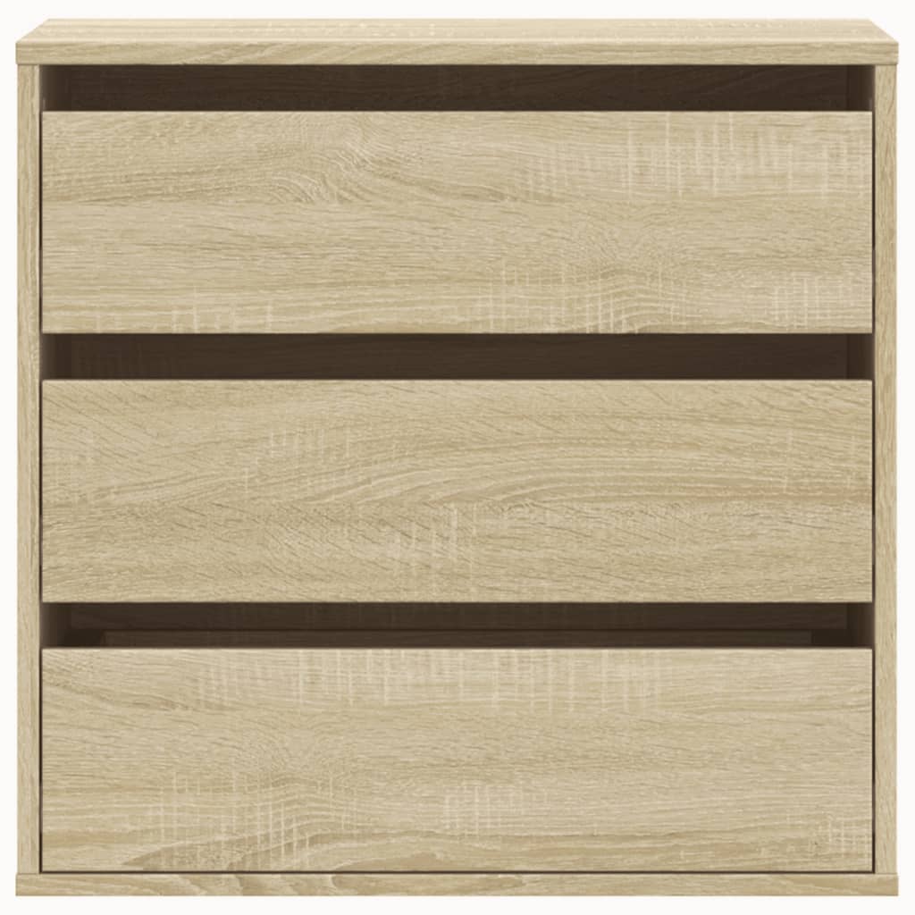 vidaXL Corner Chest of Drawers Sonoma Oak 60x41x58 cm Engineered Wood 4
