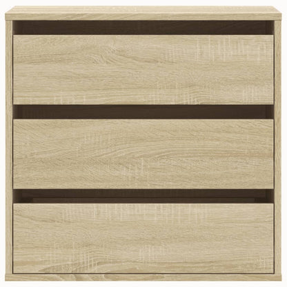 vidaXL Corner Chest of Drawers Sonoma Oak 60x41x58 cm Engineered Wood 4
