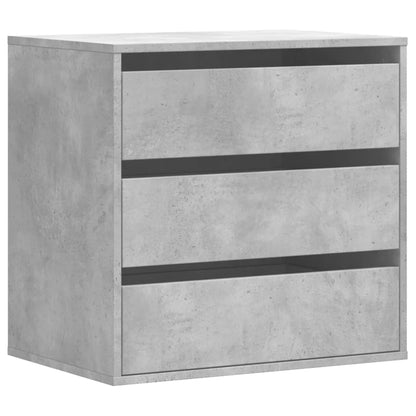 vidaXL Corner Chest of Drawers Concrete Grey 60x41x58 cm Engineered Wood 2