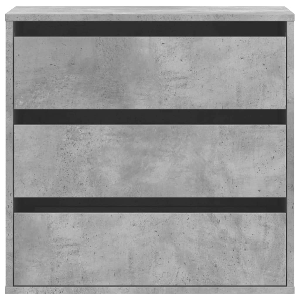vidaXL Corner Chest of Drawers Concrete Grey 60x41x58 cm Engineered Wood 4
