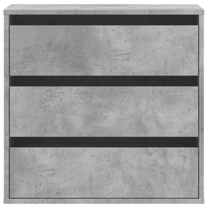 vidaXL Corner Chest of Drawers Concrete Grey 60x41x58 cm Engineered Wood 4
