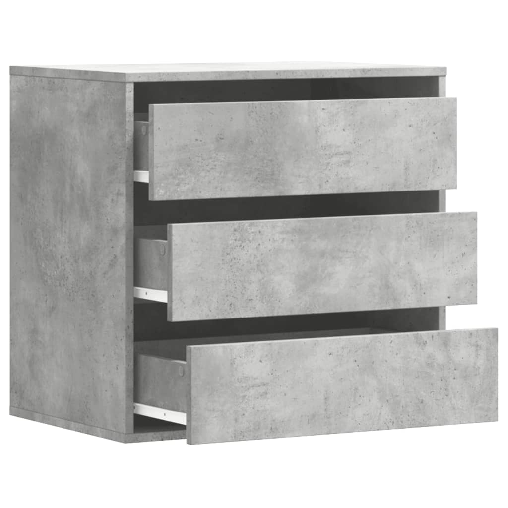 vidaXL Corner Chest of Drawers Concrete Grey 60x41x58 cm Engineered Wood 5