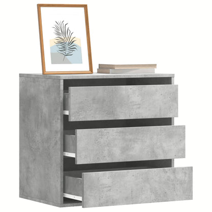 vidaXL Corner Chest of Drawers Concrete Grey 60x41x58 cm Engineered Wood 1