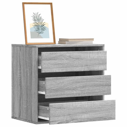 vidaXL Corner Chest of Drawers Grey Sonoma 60x41x58 cm Engineered Wood 1