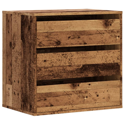 vidaXL Corner Chest of Drawers Old Wood 60x41x58 cm Engineered Wood 2