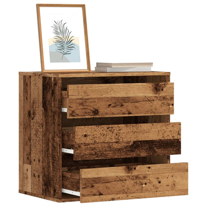 vidaXL Corner Chest of Drawers Old Wood 60x41x58 cm Engineered Wood 1