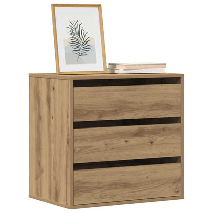 vidaXL Corner Chest of Drawers Artisian Oak 60x41x58 cm Engineered Wood 3