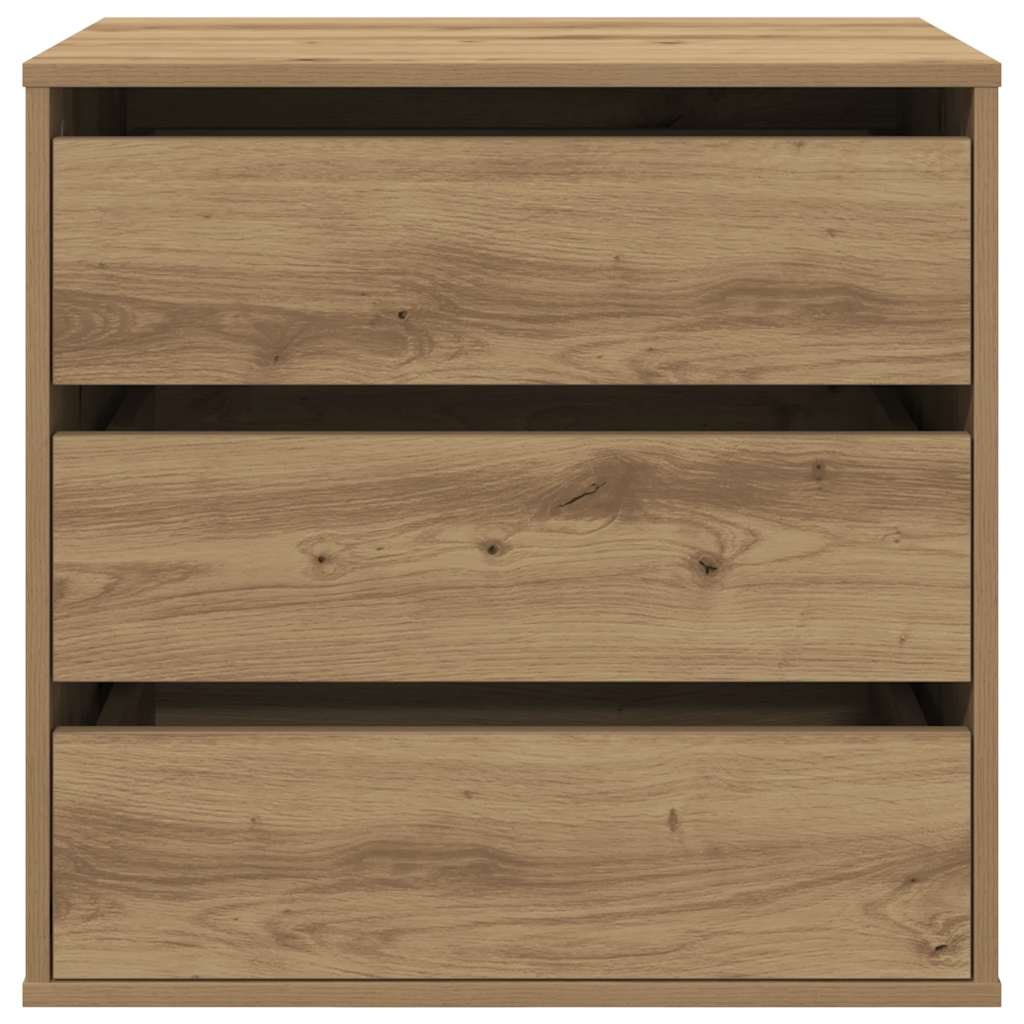 vidaXL Corner Chest of Drawers Artisian Oak 60x41x58 cm Engineered Wood 4